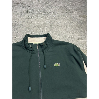 Lacoste zip sweatshirt green track jacket 80s all crocodiles