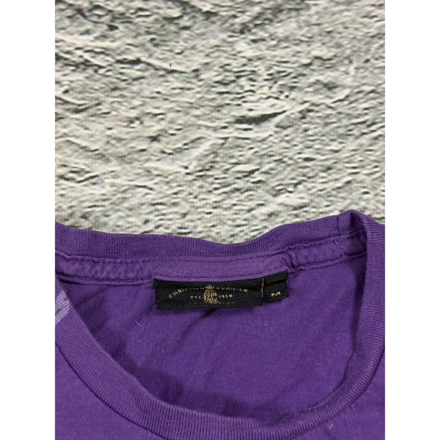 Ed Hardy Christian Audigier vintage purple Tshirt Rhinestone