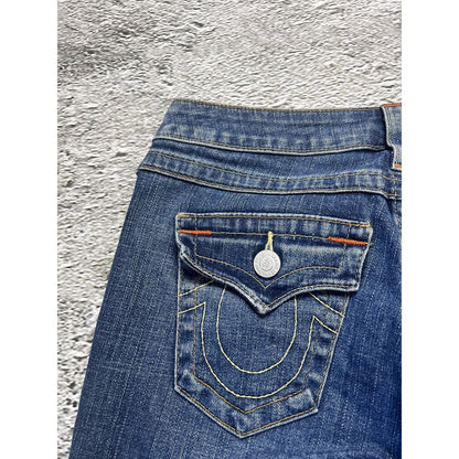 True Religion vintage blue denim shorts jorts