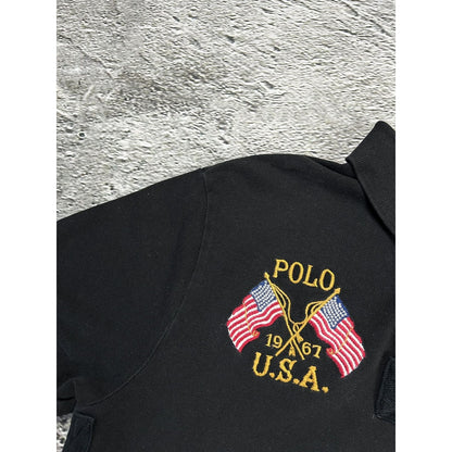 Chief Keef Polo Ralph Lauren vintage black polo USA T-shirt