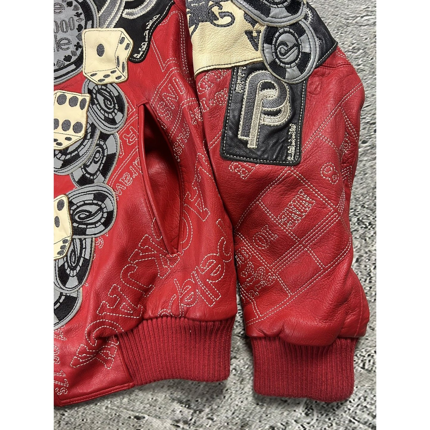 Pelle Pelle leather jacket red casino
