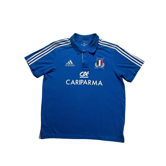 Italy Adidas vintage polo T-shirt blue Chief Keef