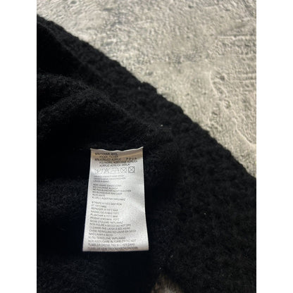 Diesel cardigan vintage zip sweater black Y2K avantgarde