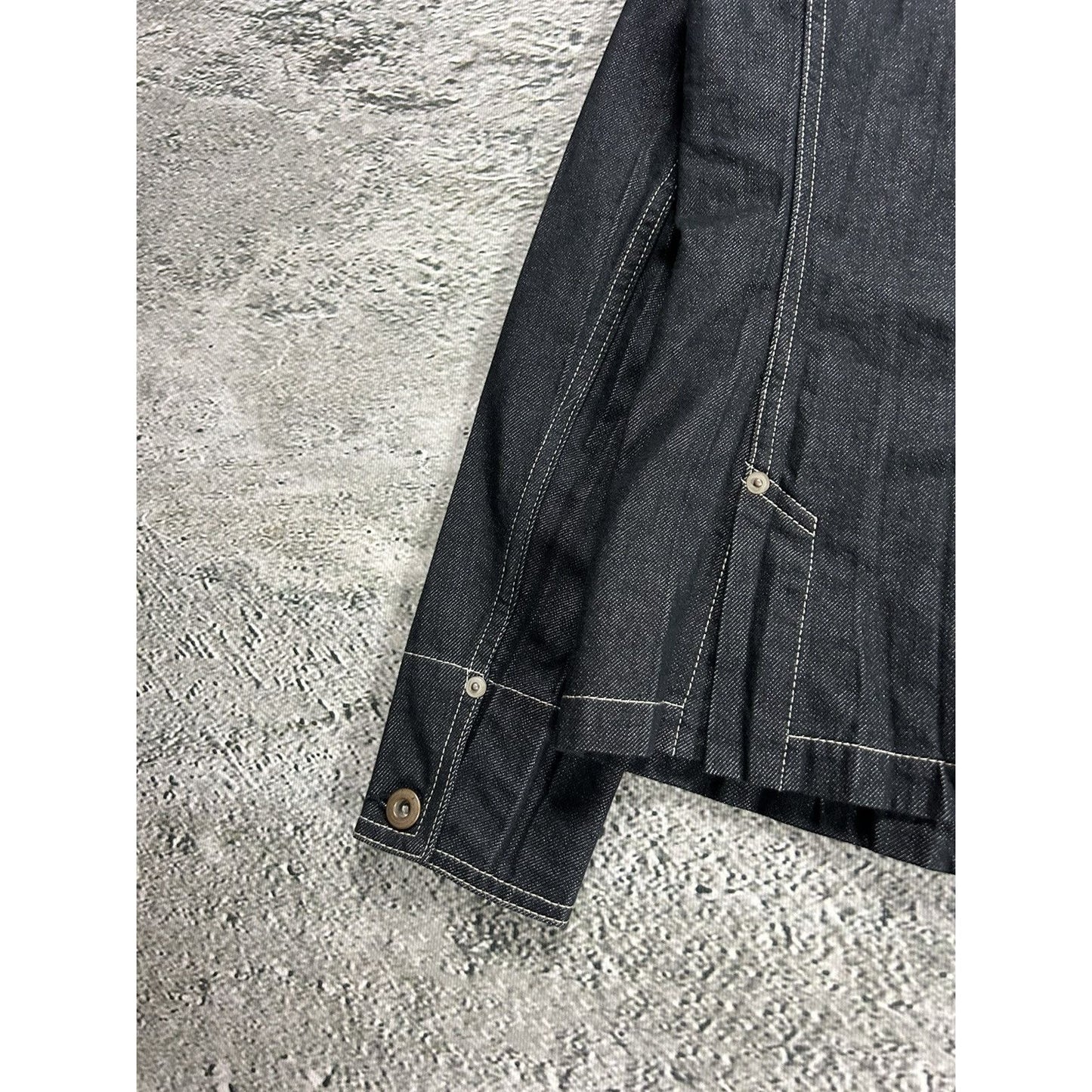 Issey Miyake Fete denim jacket pleated vintage made in Japan