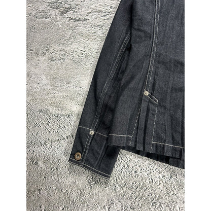 Issey Miyake Fete denim jacket pleated vintage made in Japan