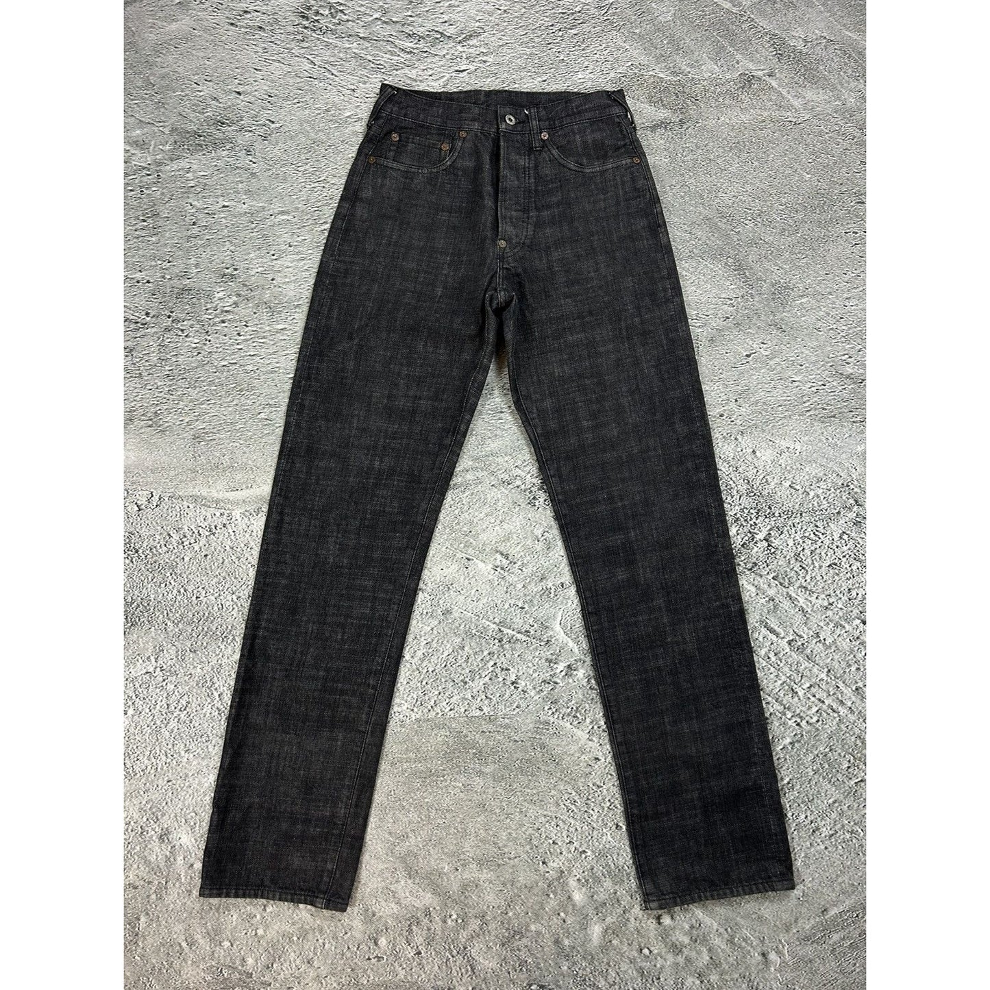 Evisu jeans black big logo Before Anyone white selvedge