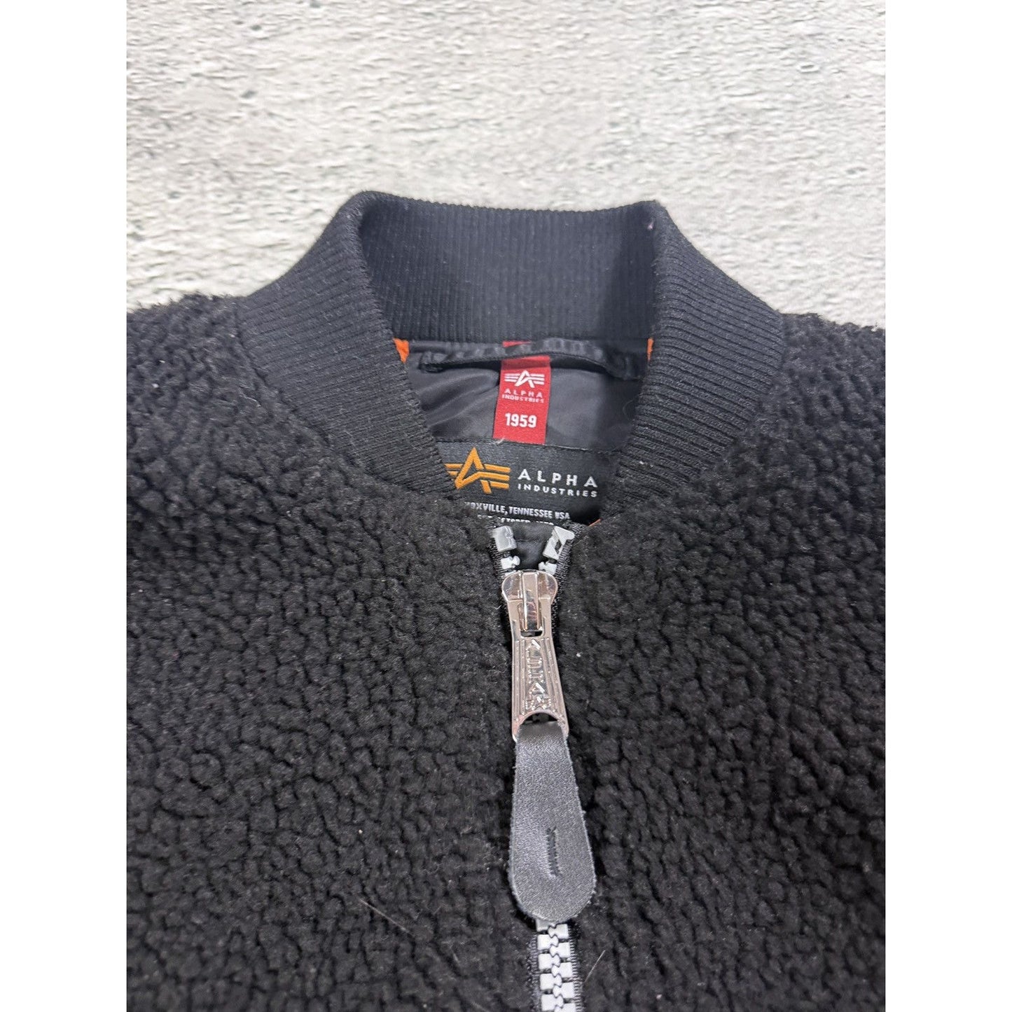 Alpha Industries sherpa bomber jacket