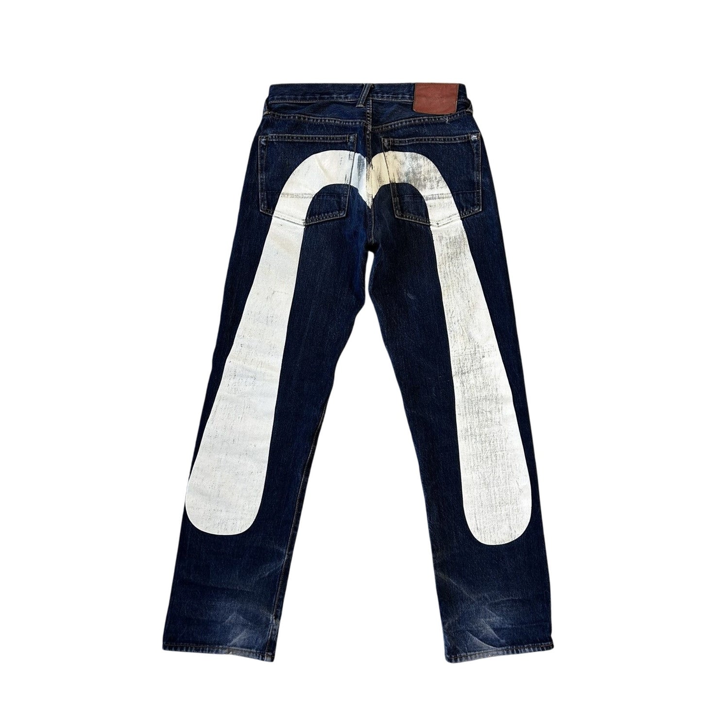 Evisu jeans daicock big logo white selvedge denim Japan