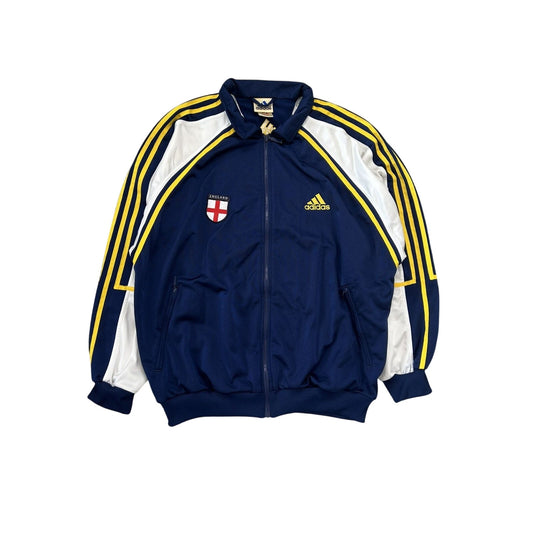 Adidas England vintage zip sweatshirt navy track jacket