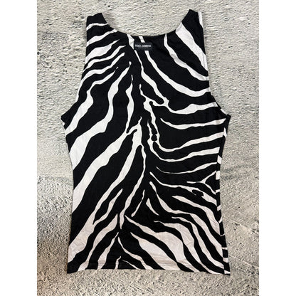 Dolce & Gabbana Intimo Zebra Printed tank top sleeveless