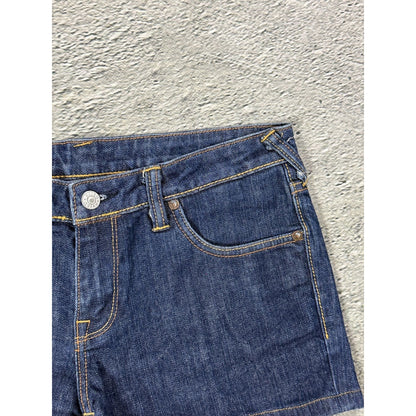 Evisu mini shorts flowers logo vintage jeans jorts sample