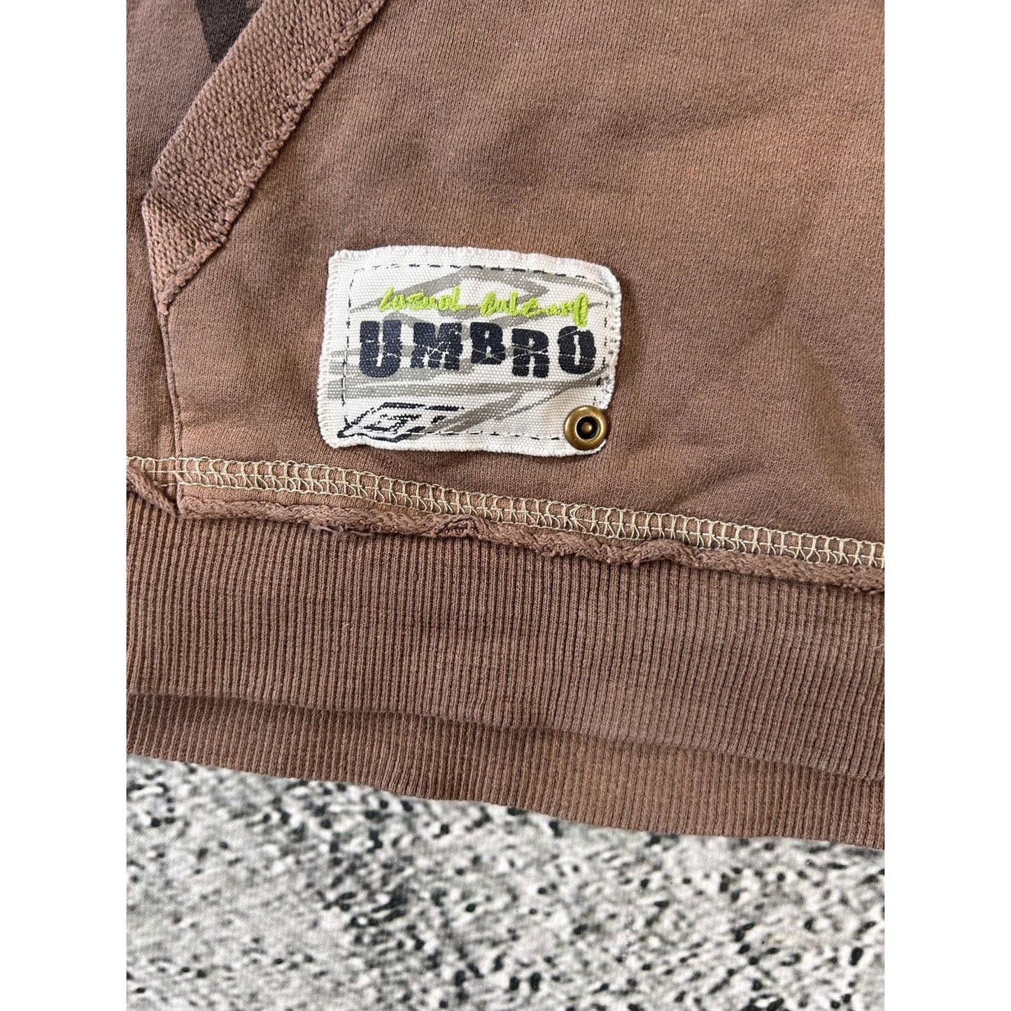 Umbro vintage hoodie Y2K Brown big logo