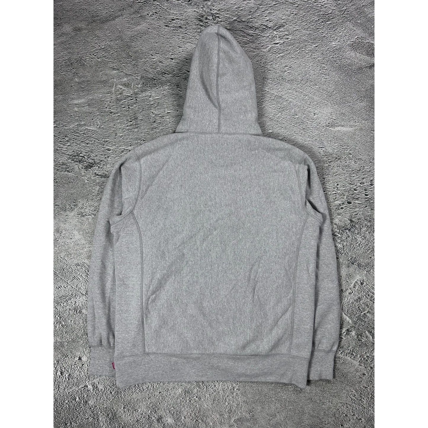 Supreme hoodie grey micrologo FW19