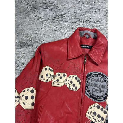 Pelle Pelle leather jacket red casino