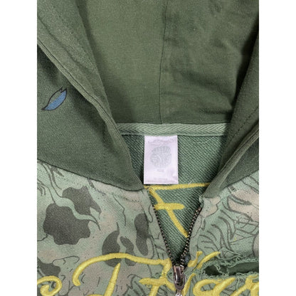 Ed Hardy zip hoodie green vintage Y2K Christian Audigier
