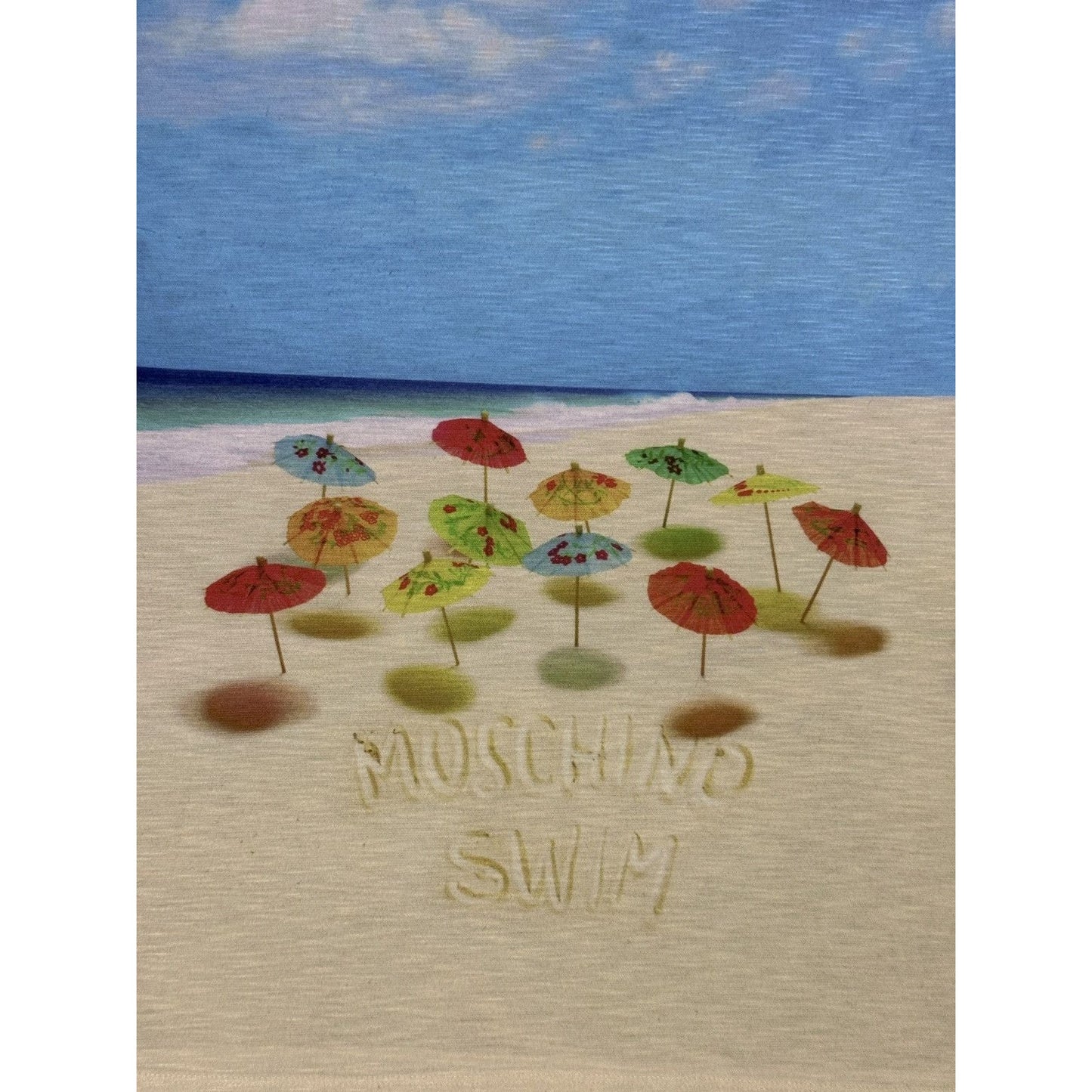 Moschino tank top vintage swimwear beach Y2K fullprint