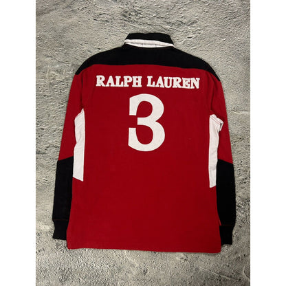 Chief Keef Polo Ralph Lauren longsleeve big logo red white