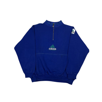 Adidas vintage sweatshirt blue halfzip Equipment EQT 2000s