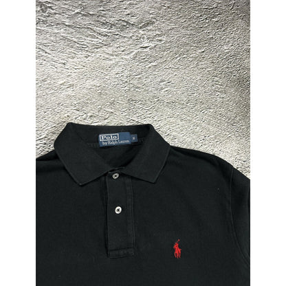 Polo Ralph Lauren black longsleeve polo red pony