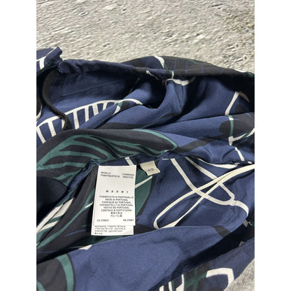 Marni Summer Edition 2014 silk pants blue floral