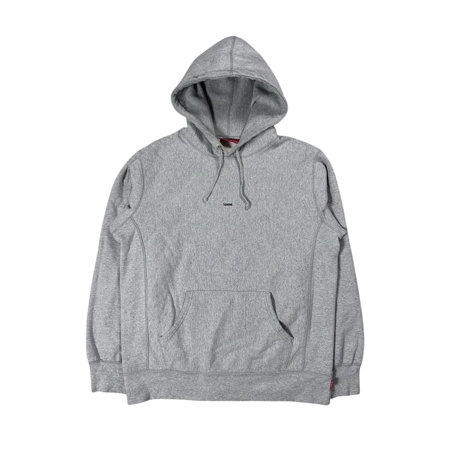 Supreme hoodie grey micrologo FW19