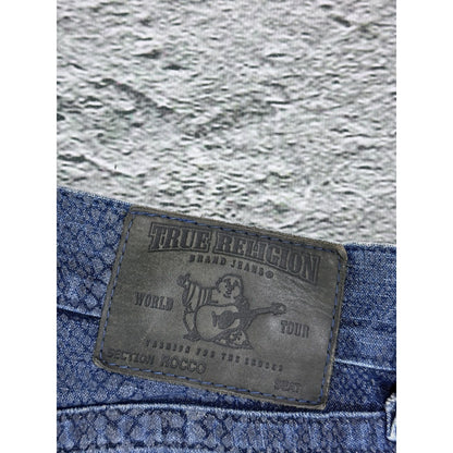 True Religion Rocco jeans vintage denim pants slim snakeskin
