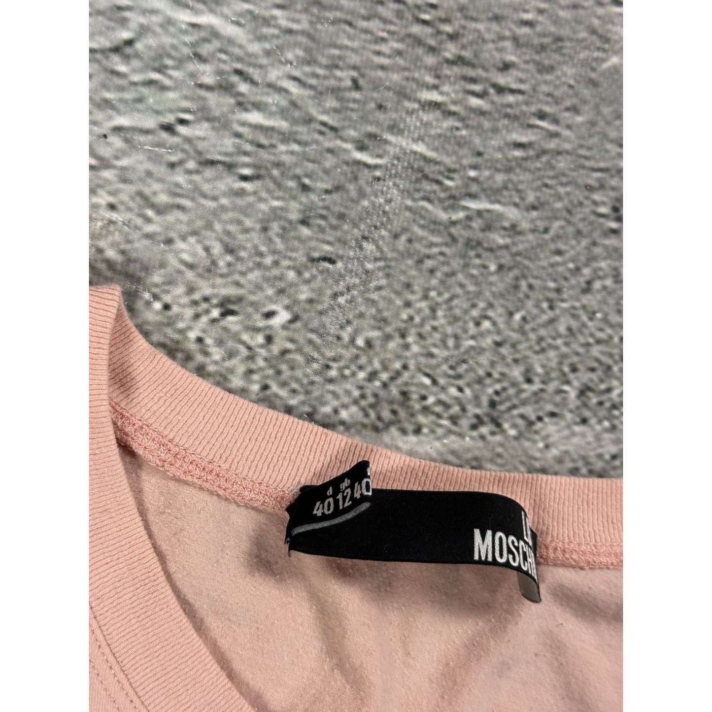 Love Moschino Pink Hipster Top T-shirt