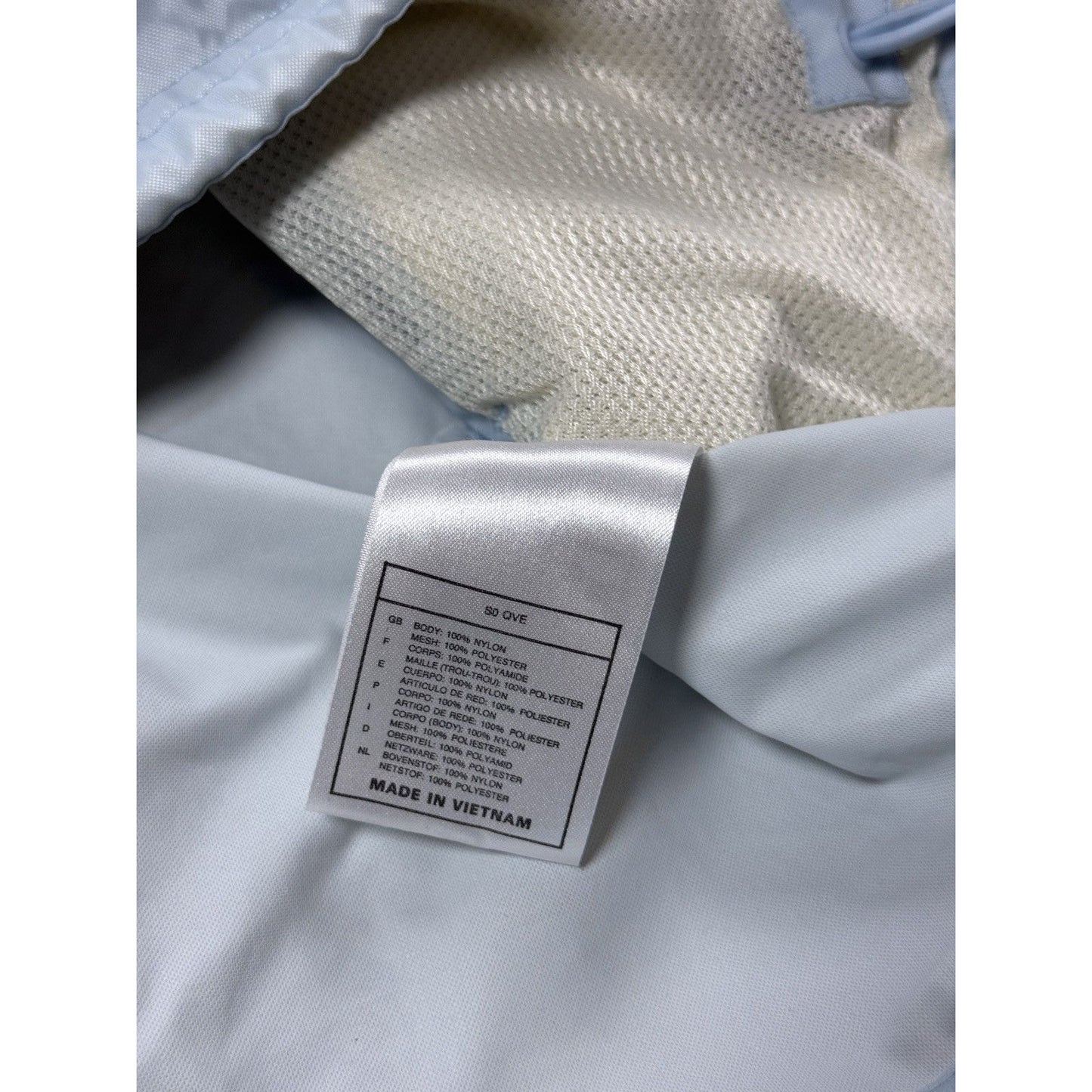 Nike anorak track jacket vintage baby blue 90s center swoosh
