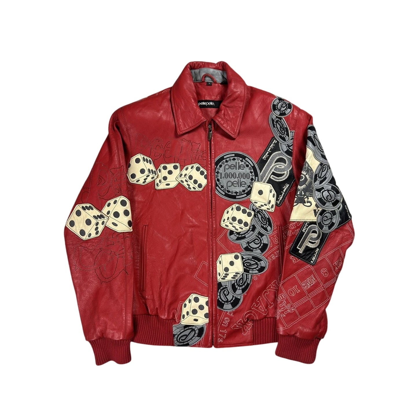 Pelle Pelle leather jacket red casino