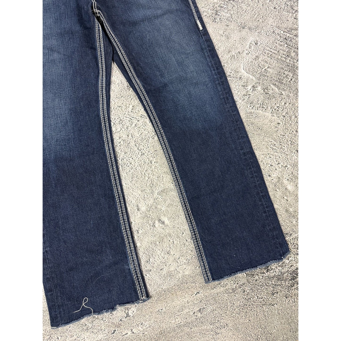 True Religion jeans vintage Jack denim pants thick stitching