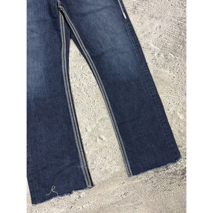 True Religion jeans vintage Jack denim pants thick stitching