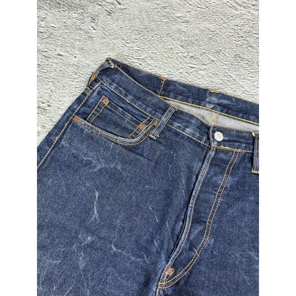 Evisu jeans big logo seagull selvedge denim Y2K navy blue