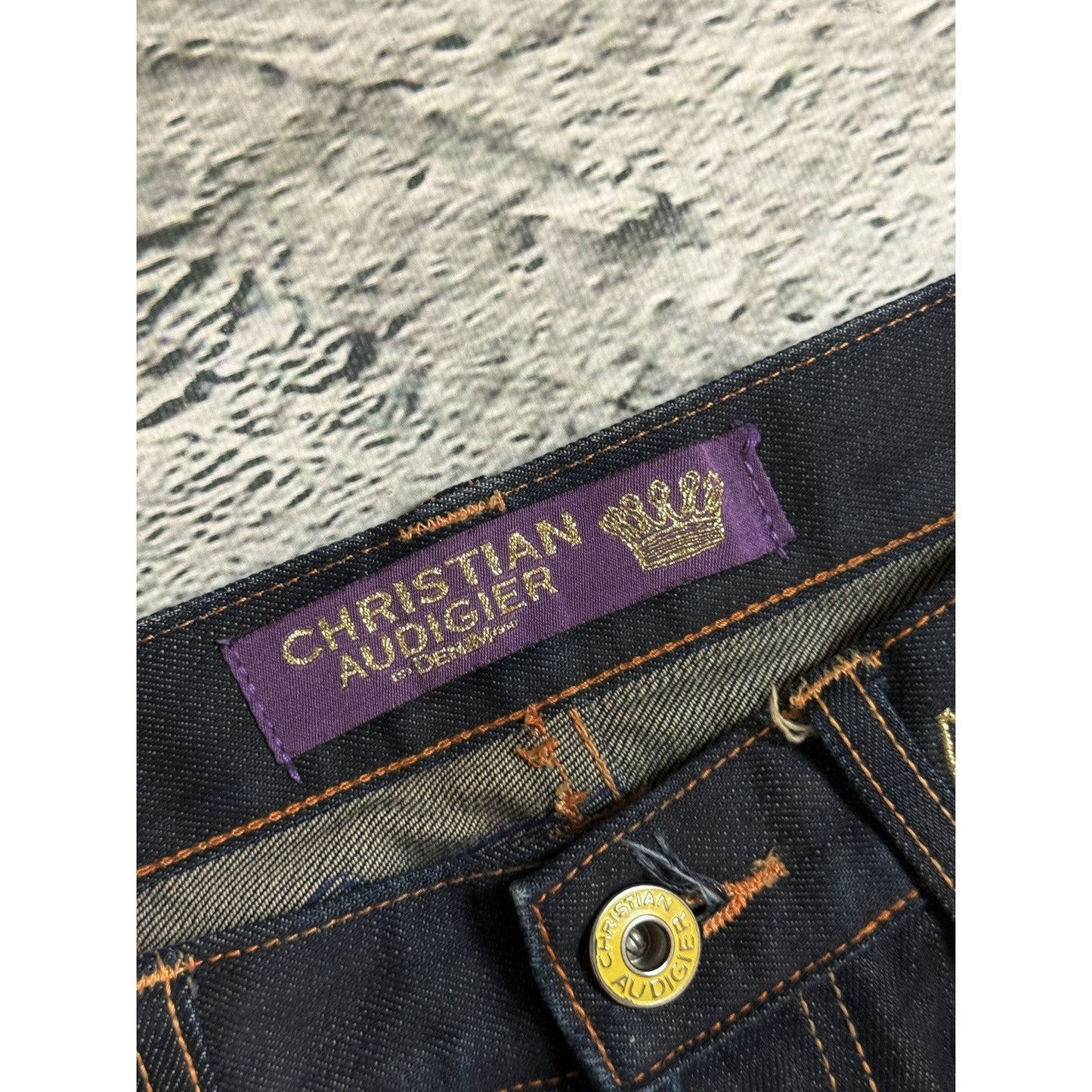 Ed Hardy Christian Audigier vintage jeans big logo pants