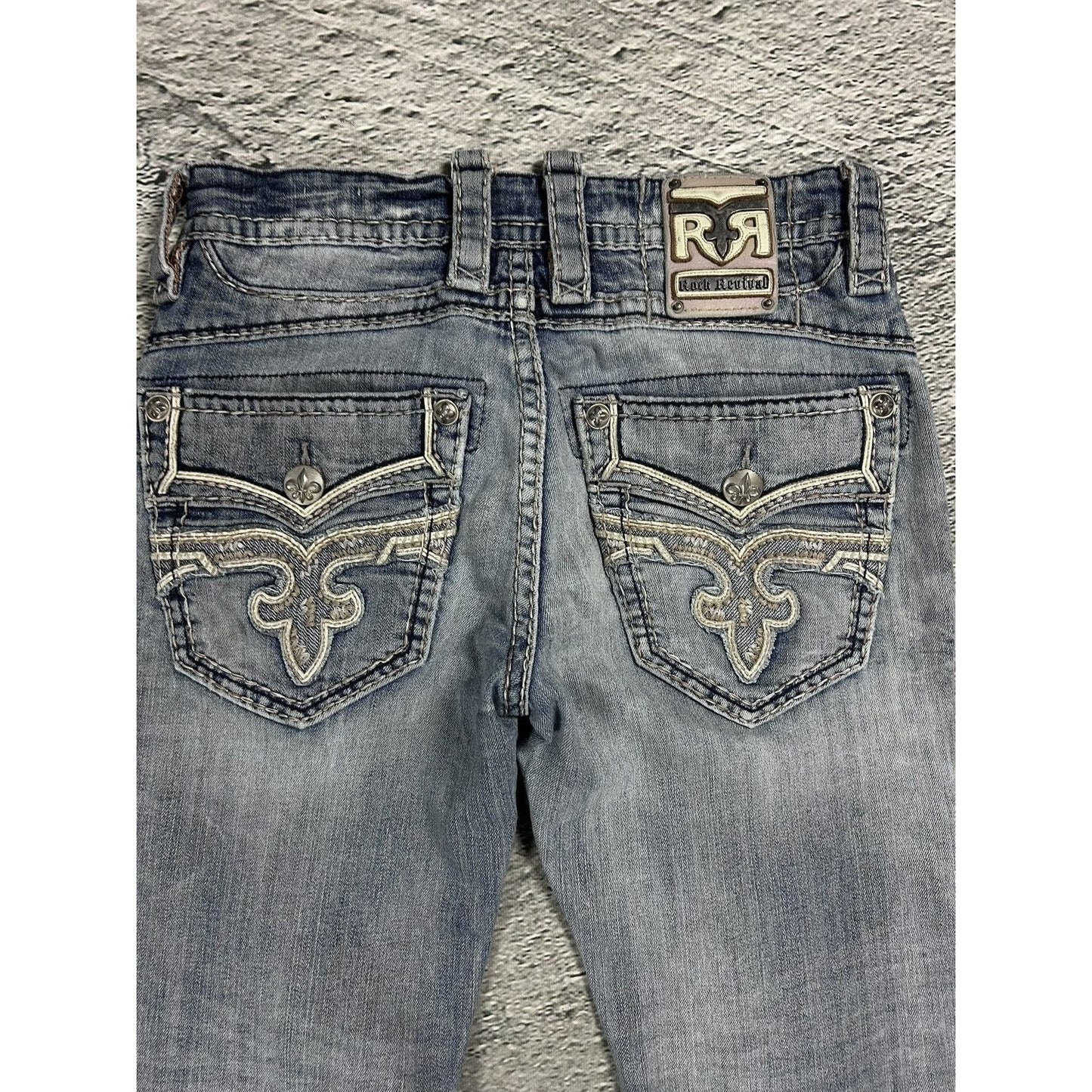 Rock Revival Rogue washed jeans Y2K flared Bootcut