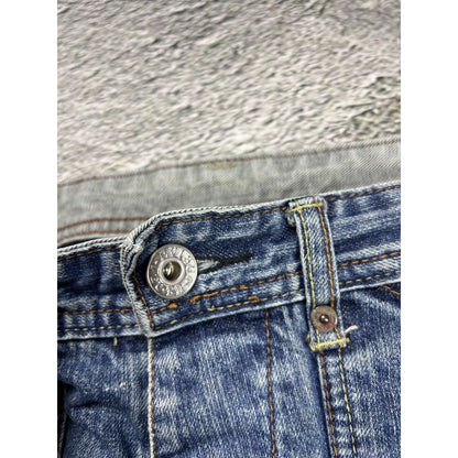 Evisu EU ED jeans vintage denim pants seagulls cargo blue
