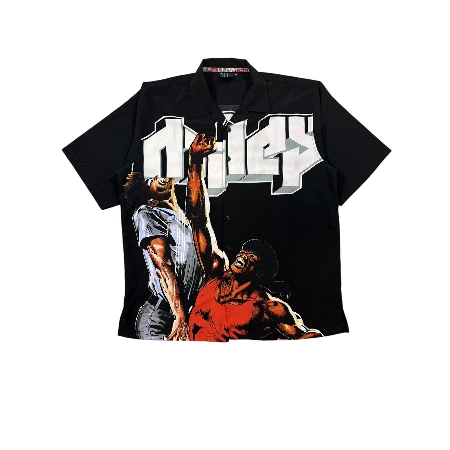 Sir Benni Miles New York button up shirt comics