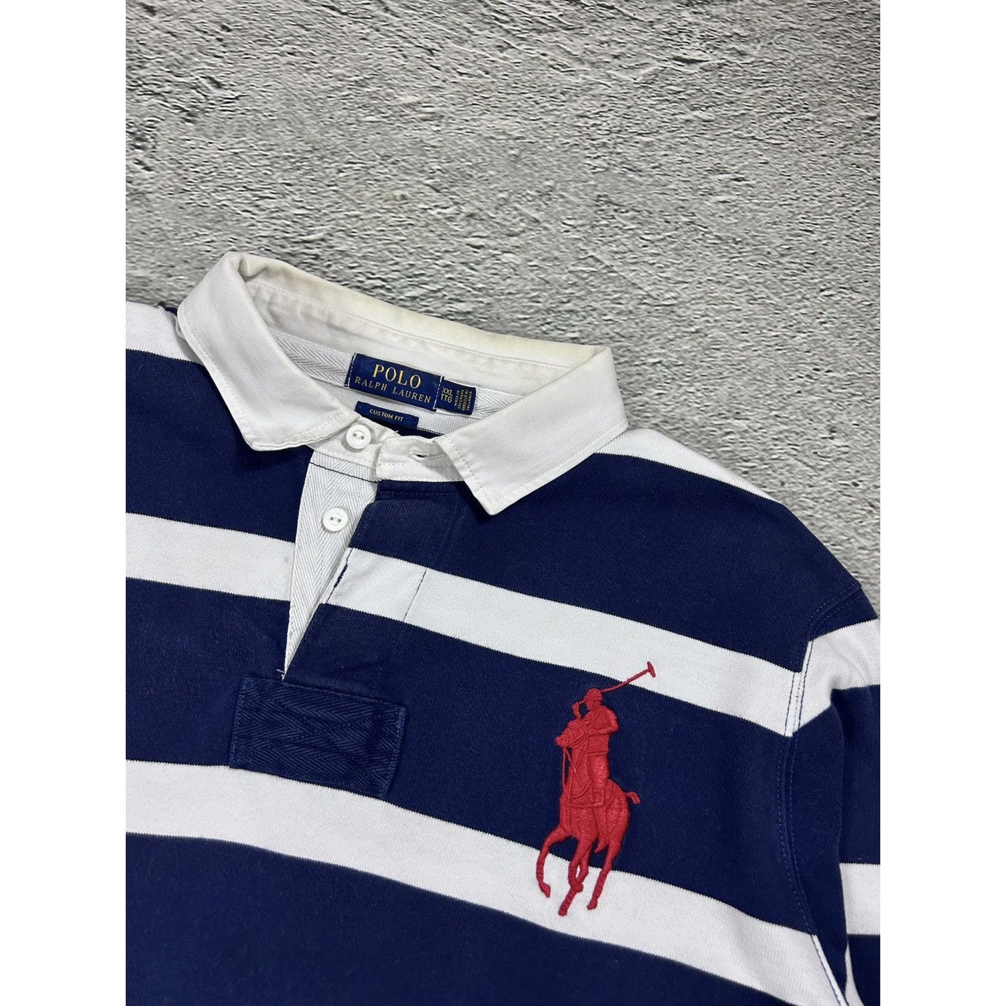 Chief Keef Polo Ralph Lauren striped longsleeve big pony