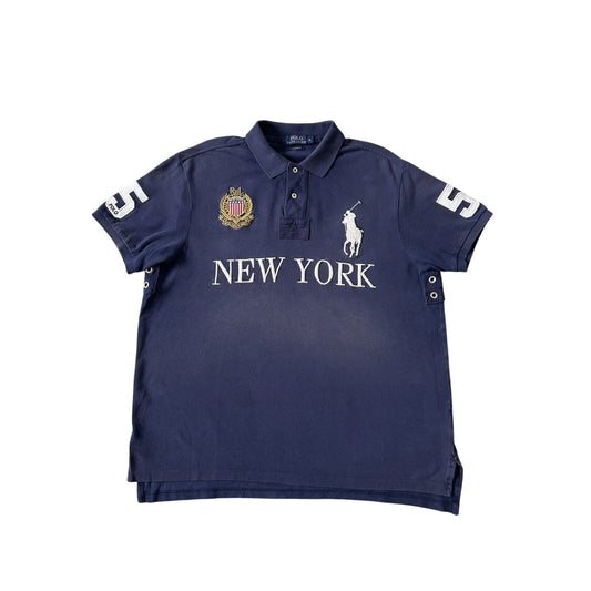 Chief Keef Polo Ralph Lauren New York navy blue Polo T-shirt