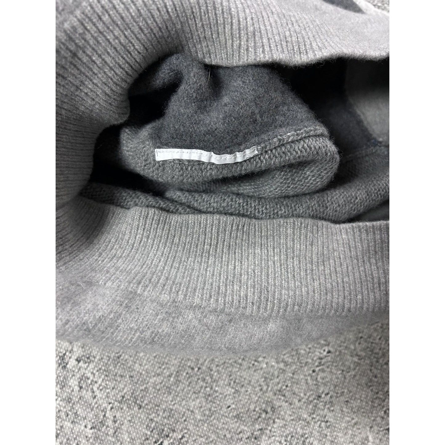 Alexander McQueen grey long sweater v neck