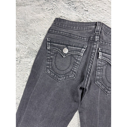 True Religion jeans vintage dark grey Billy flared