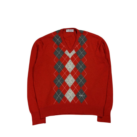 Burberrys vintage red sweater wool