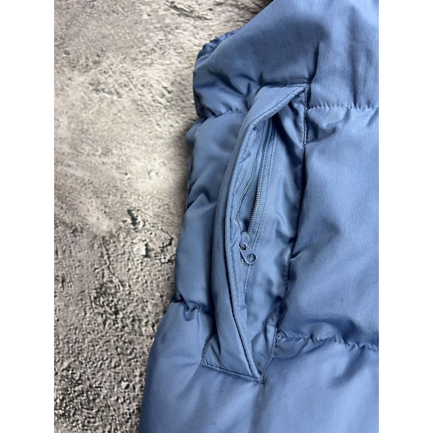 Nike vintage blue puffer vest small swoosh 2000s