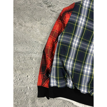 Stussy Sherpa bomber jacket reversible fleece tartan