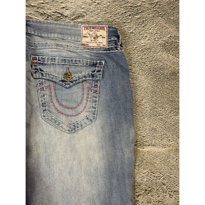 True Religion blue jeans Y2K vintage billie super baggy pink