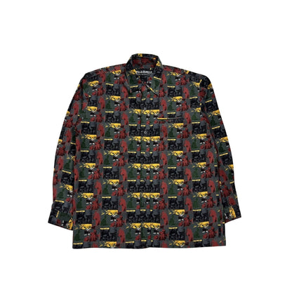 Pelle Pelle vintage full print Shirt button up music rhytm