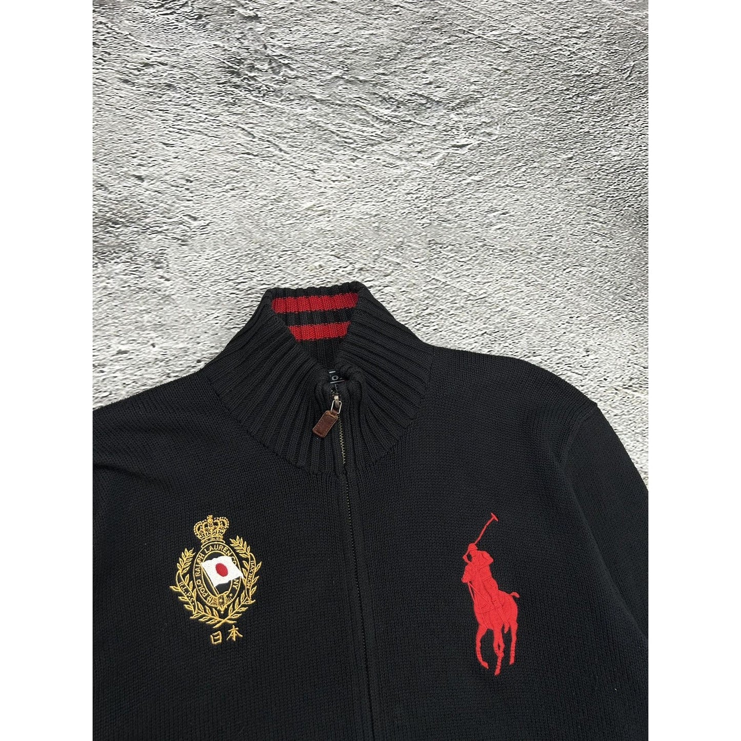 Chief Keef Polo Ralph Lauren zip sweater Tokyo big pony