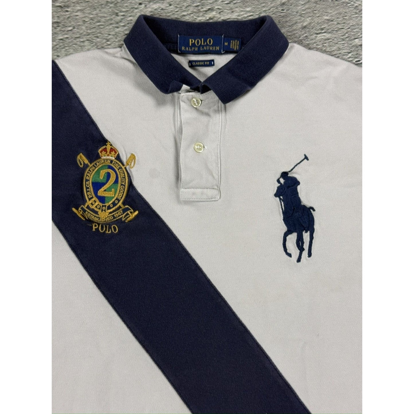 Chief Keef Polo Ralph Lauren vintage white navy big pony
