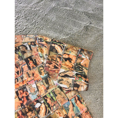 Pelle Pelle Playboy style vintage fullprint shirt shorts set
