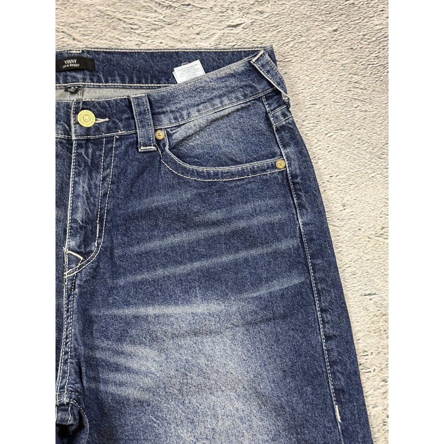 True Religion blue jeans Y2K Vinny ultra baggy buddah