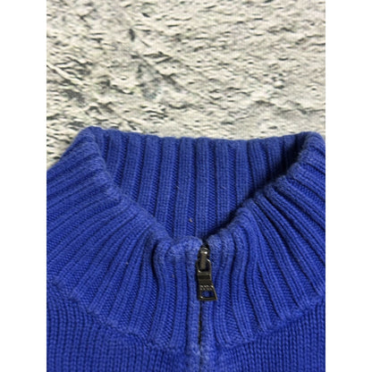 Chief Keef Polo Ralph Lauren zip sweater blue black Big Pony